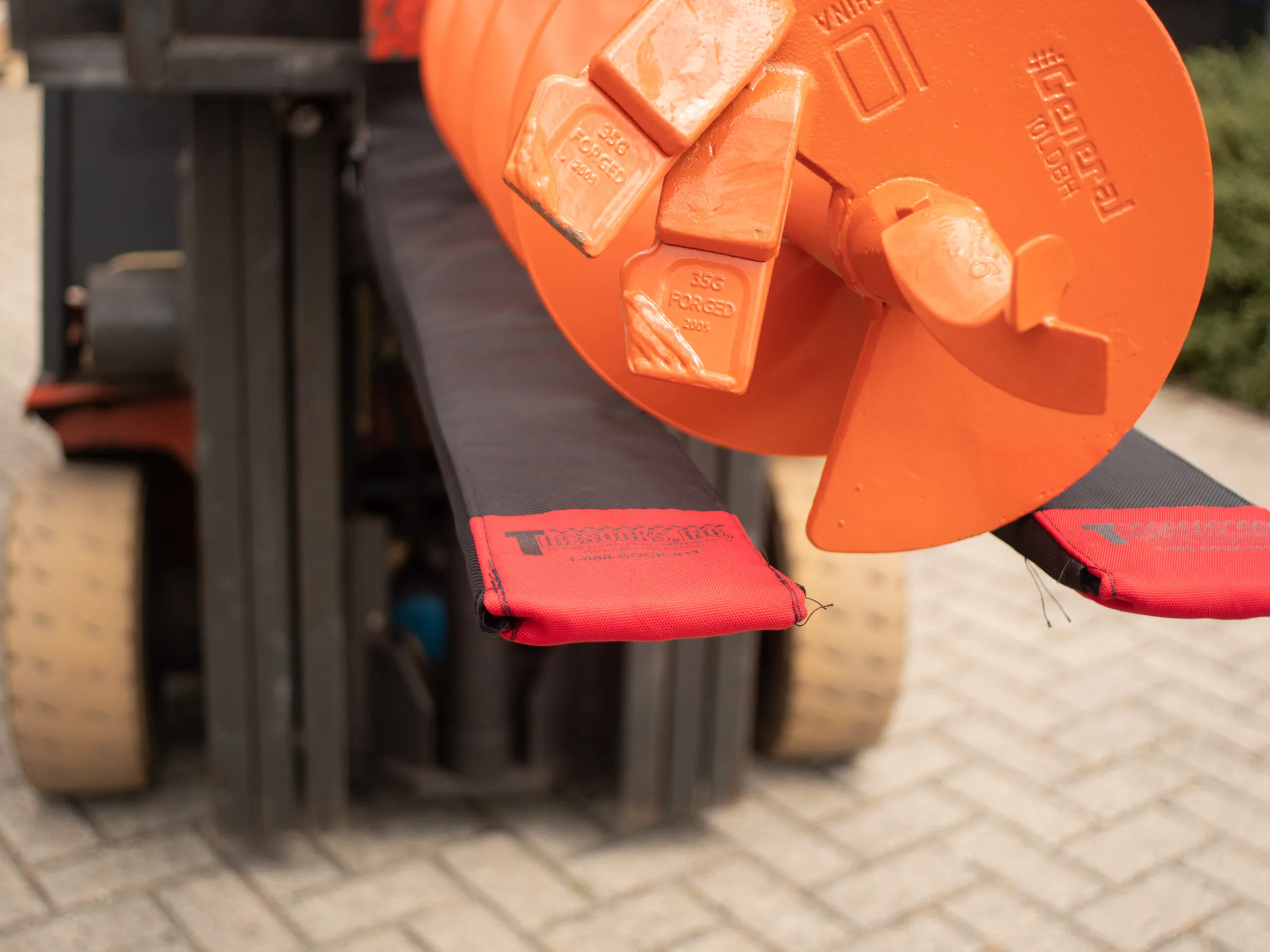 Forklift fork protective covers